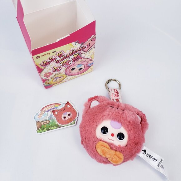 Baby 3 Tiny Animal Scented Plush Pendant-Open Confirmed Blind Box-Fox - Picture 1 of 3